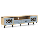 Farmhouse TV Stand for TVs up to 80 Inch with 2 Drawers by LJGDeals