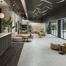 Fashion Grey Matte Terrazzo Look Porcelain Tiles 12x24