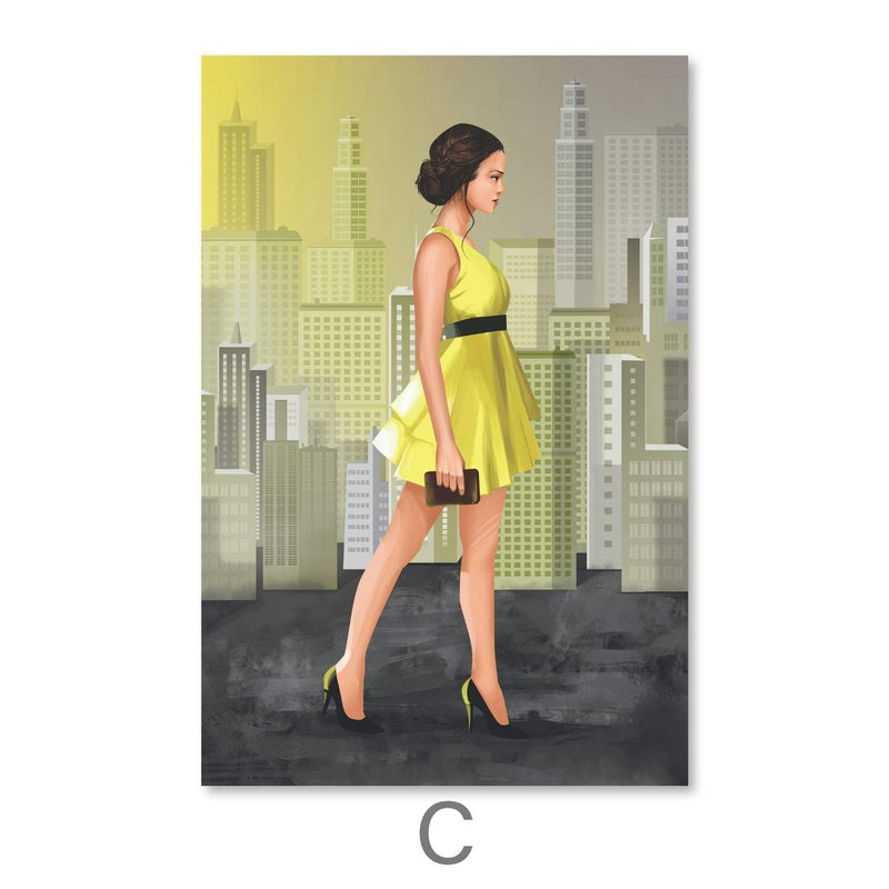 Fashionable Streets Canvas