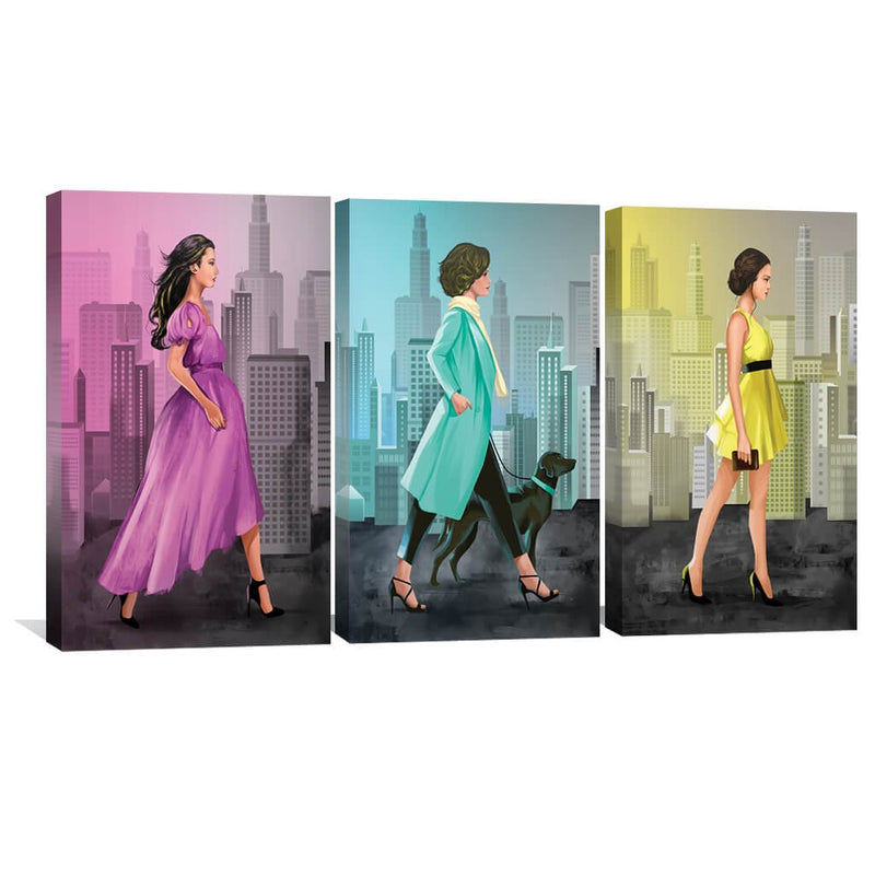 Fashionable Streets Canvas