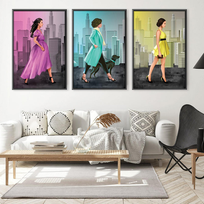 Fashionable Streets Canvas