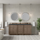 James Martin Bristol 72" Double Bathroom Vanity, Whitewashed Walnut