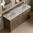 James Martin Brookfield 72" Double Bathroom Vanity, Pecan