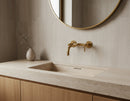 Wall Mounted Brass Faucet - Unlacquered Brass Bathroom Faucet by Palmeraies