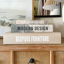 Large Leather Bound Book Boxes, Set of 3 by Decor Steals