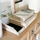 Large Leather Bound Book Boxes, Set of 3 by Decor Steals