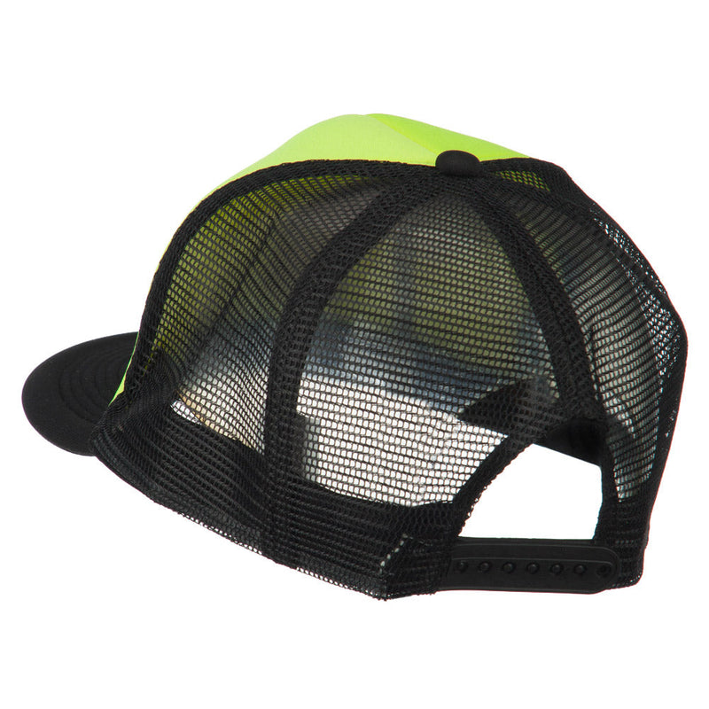 Flat Bill Neon Trucker Cap