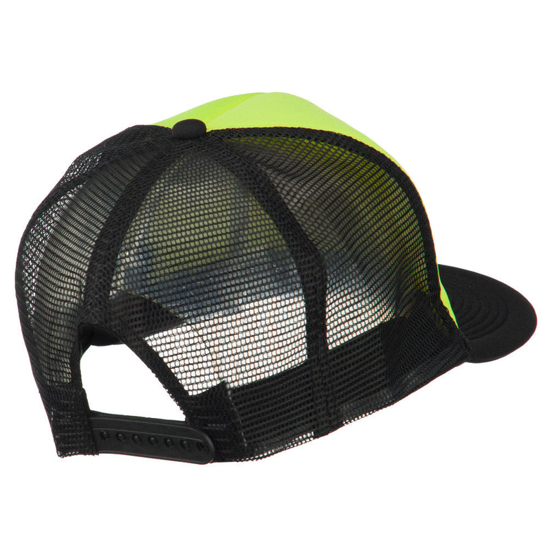 Flat Bill Neon Trucker Cap
