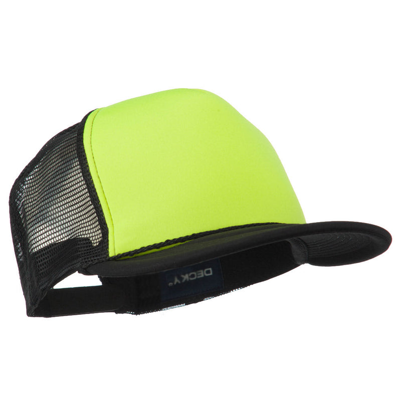Flat Bill Neon Trucker Cap