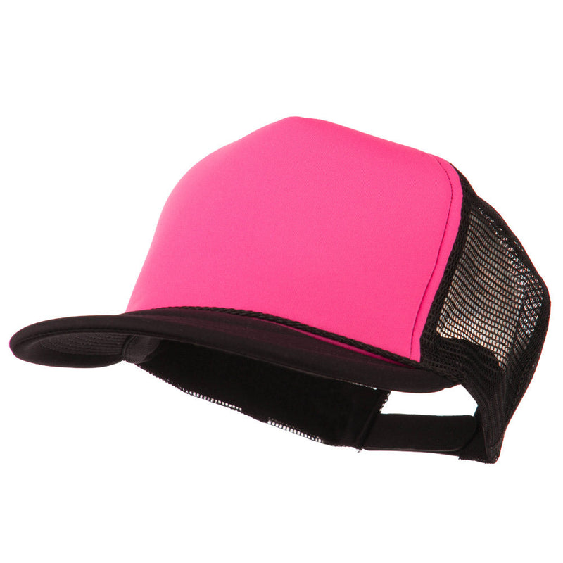 Flat Bill Neon Trucker Cap