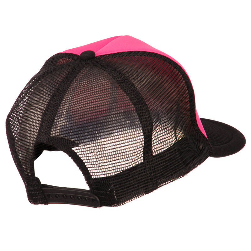 Flat Bill Neon Trucker Cap