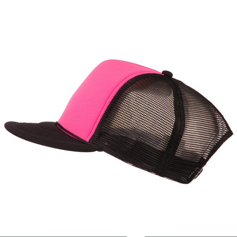 Flat Bill Neon Trucker Cap