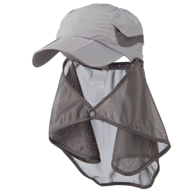 UV 50+ Folding Bill Cap with Detachable Flap