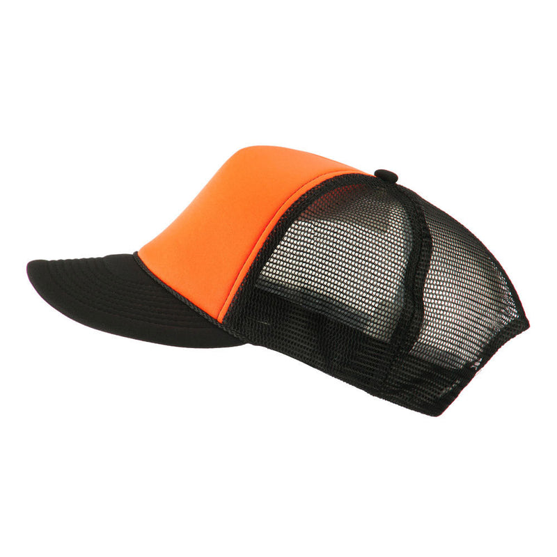 Flat Bill Neon Trucker Cap