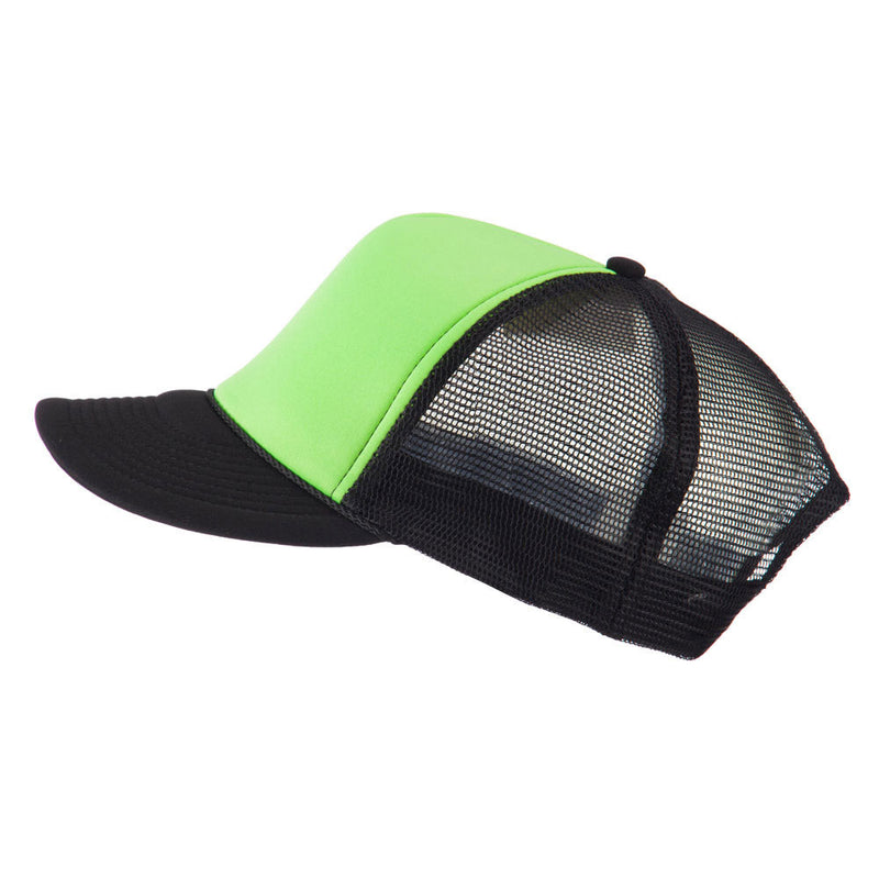 Flat Bill Neon Trucker Cap