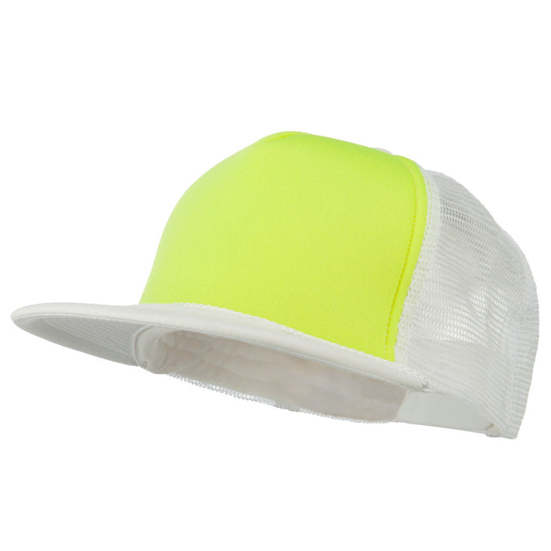 Flat Bill Neon Trucker Cap