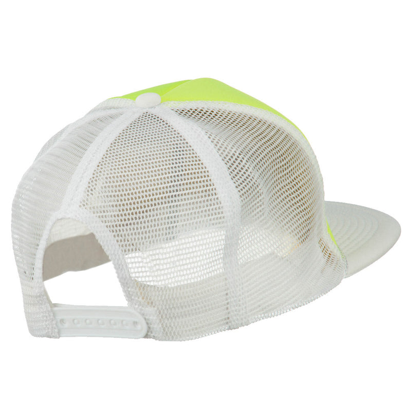 Flat Bill Neon Trucker Cap