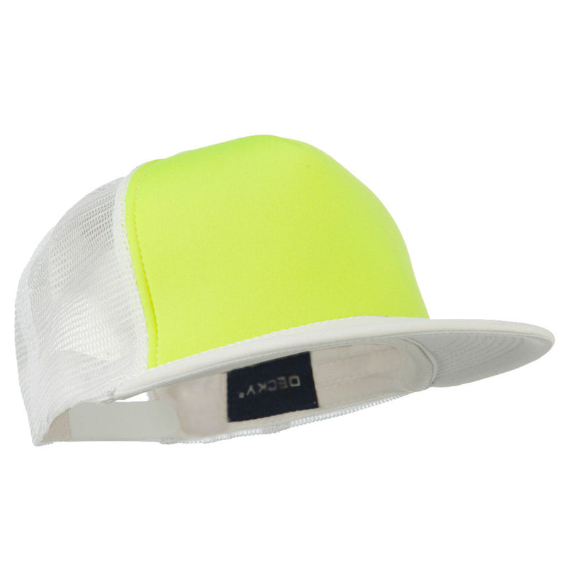 Flat Bill Neon Trucker Cap
