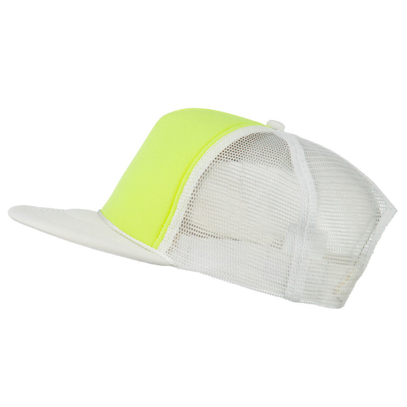 Flat Bill Neon Trucker Cap