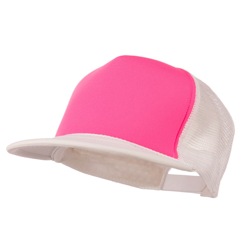 Flat Bill Neon Trucker Cap