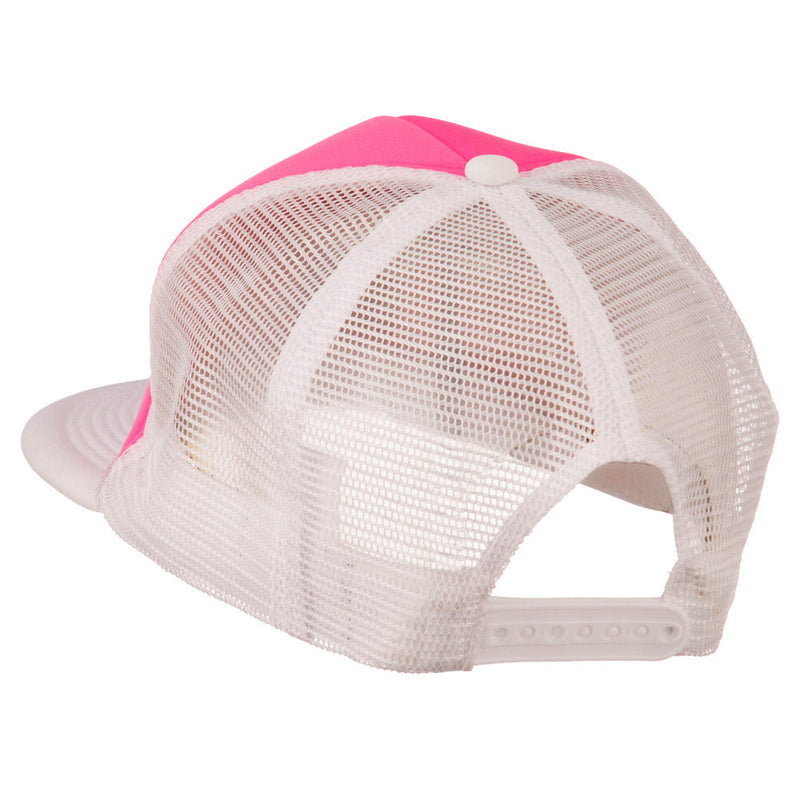 Flat Bill Neon Trucker Cap
