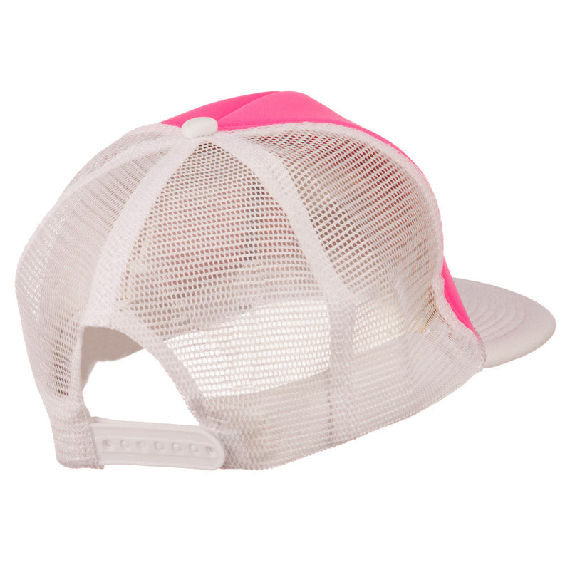 Flat Bill Neon Trucker Cap