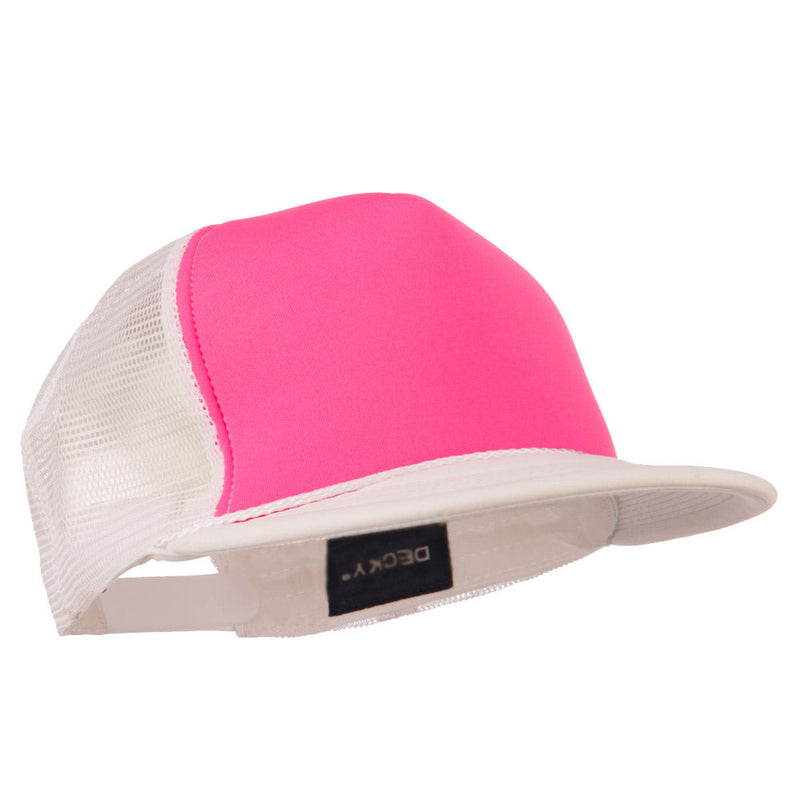 Flat Bill Neon Trucker Cap