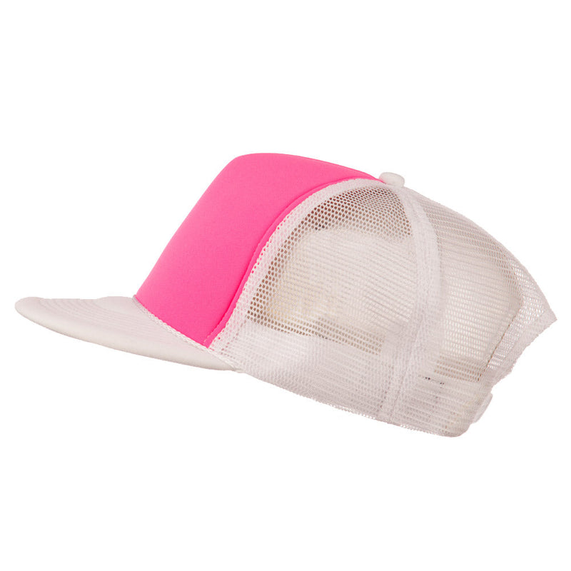Flat Bill Neon Trucker Cap