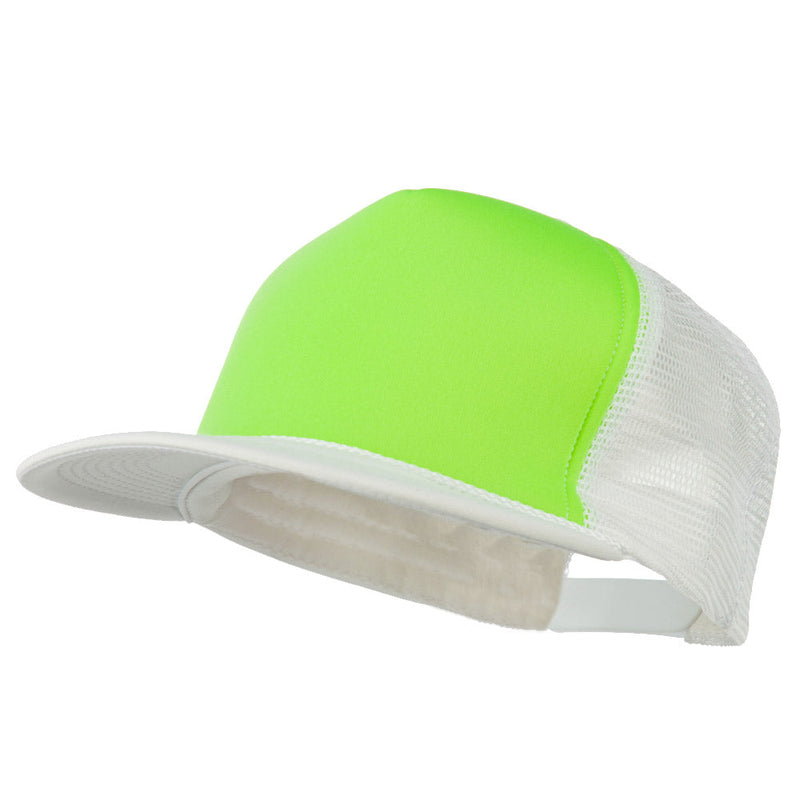 Flat Bill Neon Trucker Cap