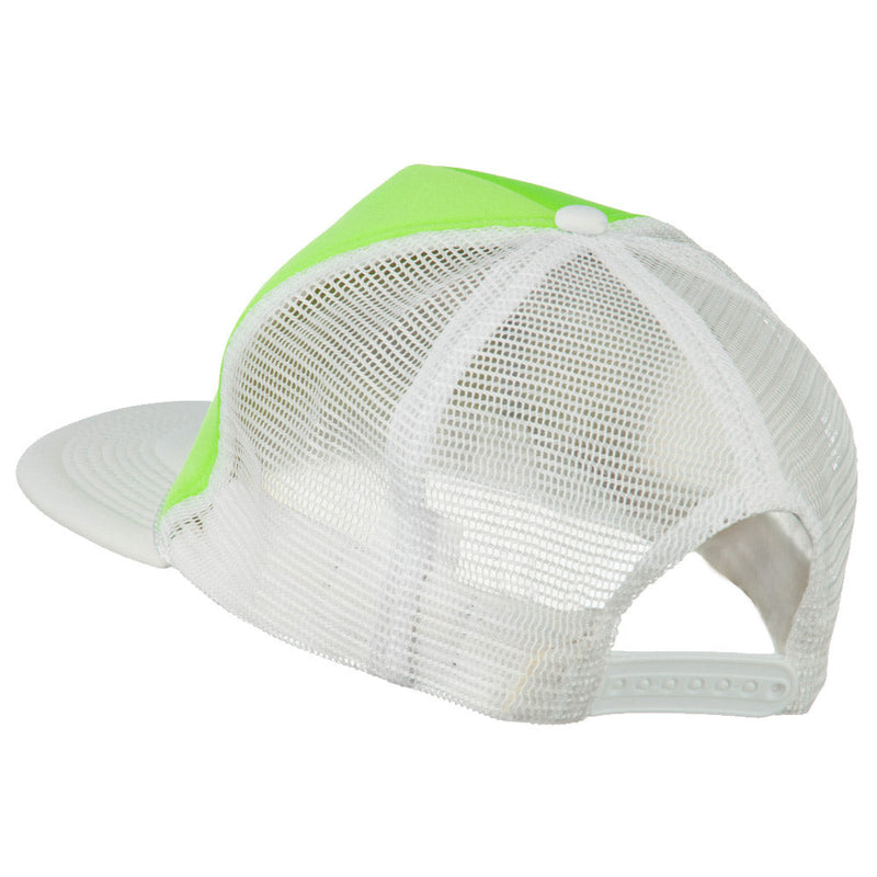 Flat Bill Neon Trucker Cap