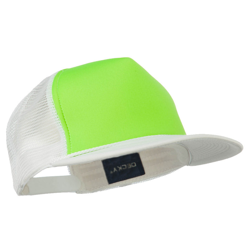 Flat Bill Neon Trucker Cap