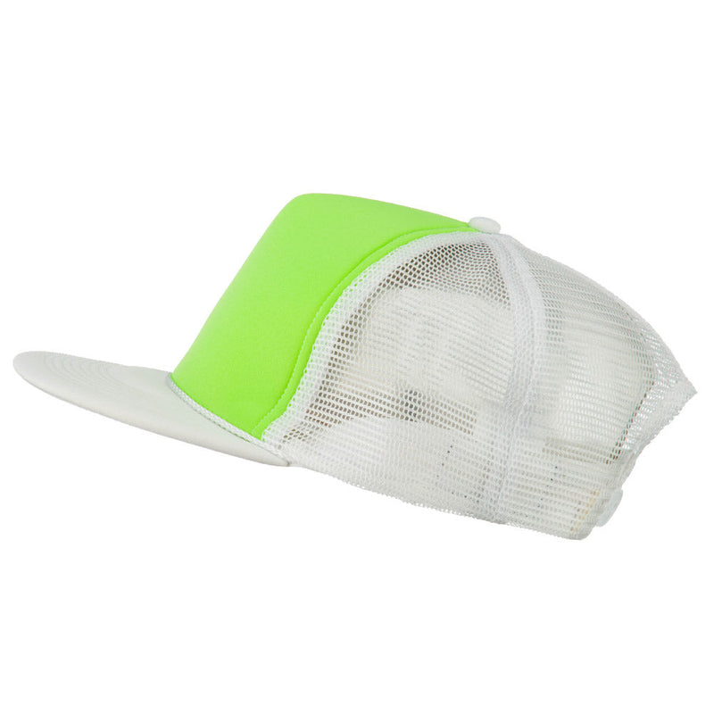 Flat Bill Neon Trucker Cap