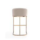 Mid-Century Modern Stool With Steel Base by HouseOfZazla
