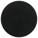 Stain Pedestal Accent Table Elegant Design With Round Top - Black