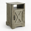 Farmhouse Nightstand, Charging Station & Storage by HouseOfZazla