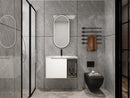 30" Wall-Mounted Bathroom Vanity With Ceramic Sink, Glossy by HouseOfZazla