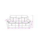Blanche - Reclining Sofa With LED Lights by Unique Piece Furniture