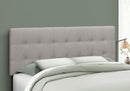 Queen Size Upholstered Gray Headboard by HouseOfZazla