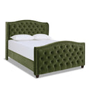 Marcella - Upholstered Shelter Headboard Bed Set by Unique Piece Furniture