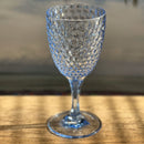 Diamond Cut Plastic Wine Glasses (Set of 4) by HouseOfZazla