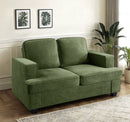 Modern Loveseat, Comfortable 2 Seater Couch With Deep Seating, Loose Back Cushions, Wide Arms by HouseOfZazla