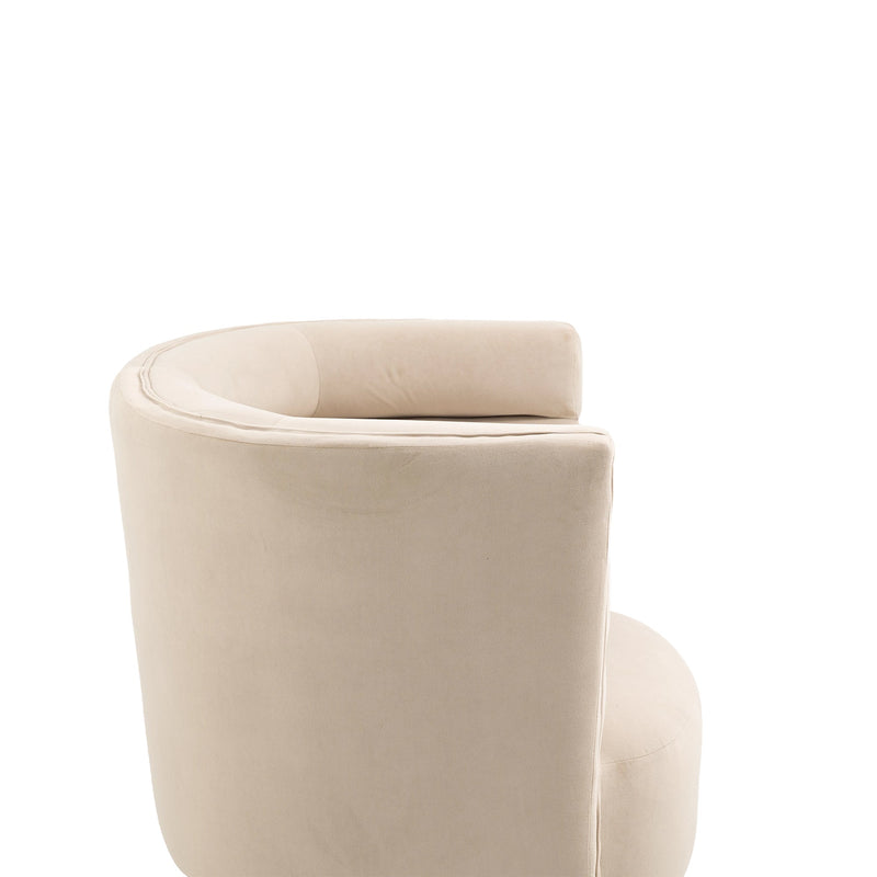 Accent Chair, leisure single chair with Golden feet