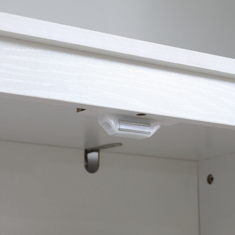 72" Freestanding 4-Door Kitchen Pantry, Storage Cabinet Organizer with 4-Tiers, and Adjustable Shelves, White