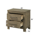 Colton - Nightstand - Antique White Oak by Unique Piece Furniture