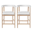 25" Seat Height Bar Stools with Back, Set of 2 by HouseOfZazla