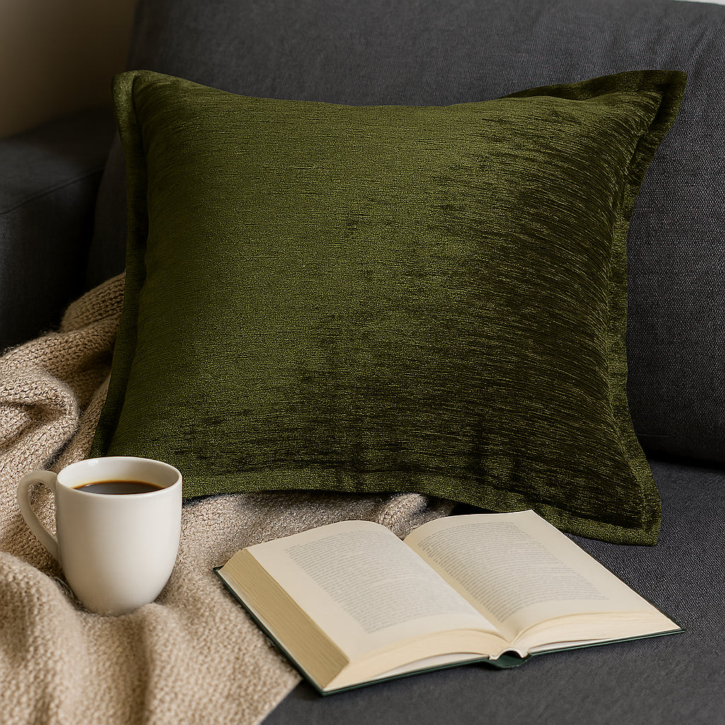Homey Cozy Velvet Throw Pillow – Deep Forest, photo 5 of 5
