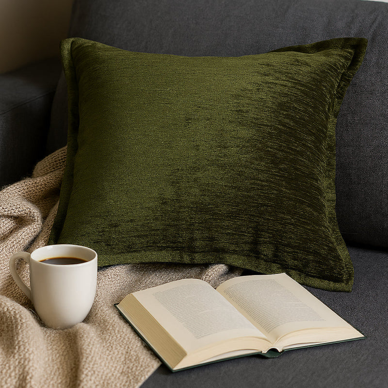 Homey Cozy Velvet Throw Pillow – Deep Forest, photo 5 of 5