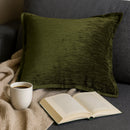 Homey Cozy Velvet Throw Pillow – Deep Forest