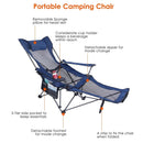 Foldable Camping Chair with Reclining Backrest & Carry Bag by GBruno Store