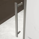 50-54"W x 74"H Pivot Shower Door with 5/16" Tempered Glass - Brushed Nickel Finish by HouseOfZazla